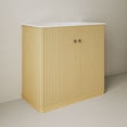 thumbnail image 3 of Lafayette 36" Freestanding Bathroom Vanity in Natural Oak with 3-Hole Widespread Sink Top, 3 of 5