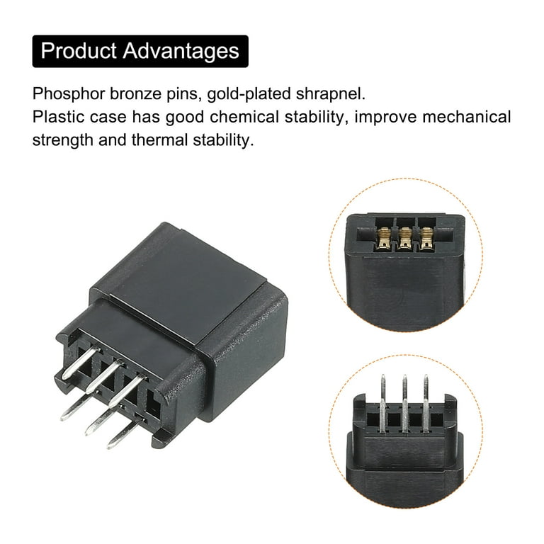 EC06-IDC 6-pin Castellated Board-Edge Connectors