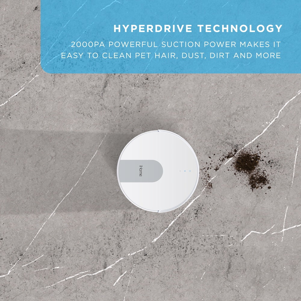 iHome AutoVac Eclipse G All in One Robot Vacuum and Mop, Homemap Navigation, Wi-Fi/App Connectivity