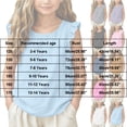 thumbnail image 3 of EnJoCho Girls Ruffl𝖾 Sleeveless Tank Tops Summer Cotton Linen T-Shirts Casual Crewneck Tees Tops Basic Blouse Kdis Girl Cute Shirts Little Girl Oversized T-Shirt, 3 of 5