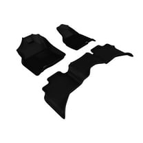 3D MAXpider - L1DG01901509 Complete Set Custom Fit All-Weather Floor Mat for Select Dodge Ram 1500 Models - Kagu Rubber (Black)