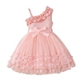 thumbnail image 3 of Loopsun 3-10 Years Girls Strap Removable Waist Belt Dress Pink, 7-8 Years, 3 of 5
