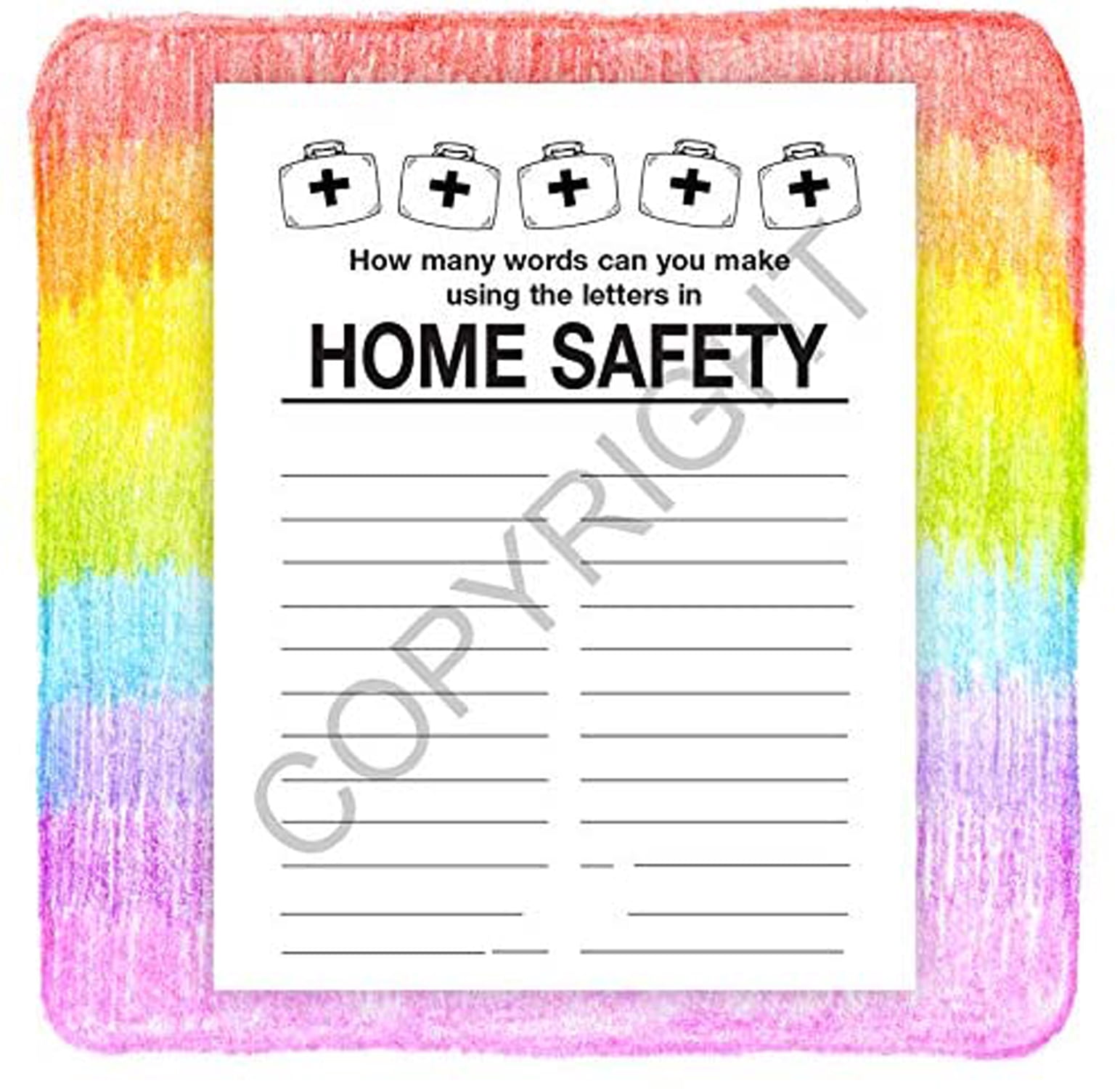 ZoCo: 25 Pack - Home Safety Kid's Educational Coloring & Activity Books