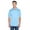 Columb Blue/ Wht, variant on UltraClub 8406 Men's Cool & Dry Sport Two-Tone Polo