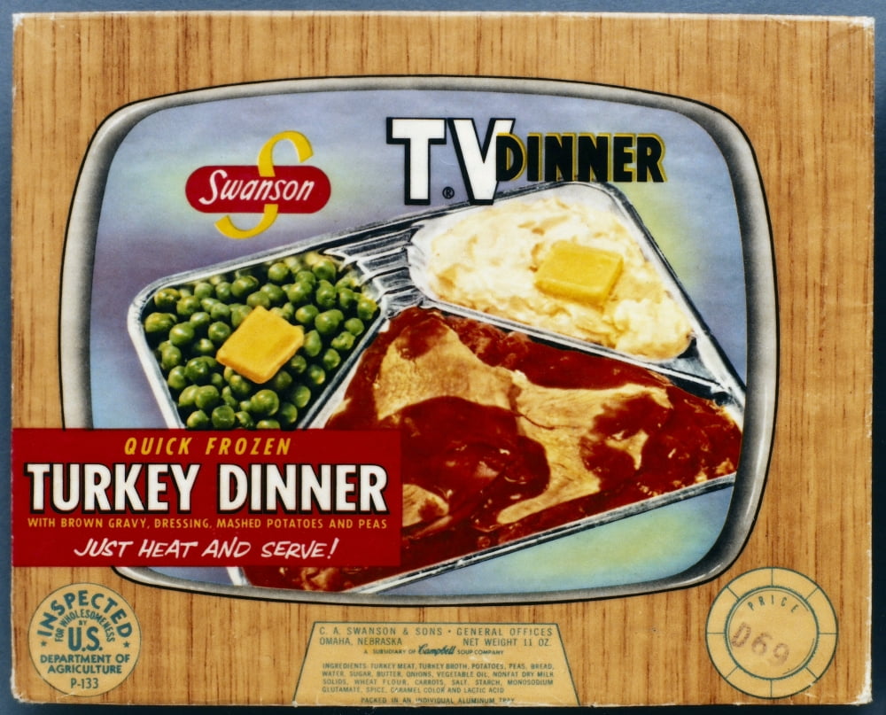 Tv Dinner 1954 Npackaging For SwansonS Turkey Tv Dinner 1954 Designed