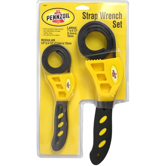 Juego de llaves Pennzoil 19425 de 3/8 a 5-1/4 y de 1 a 6-1/2 para filtro de aceite con correa