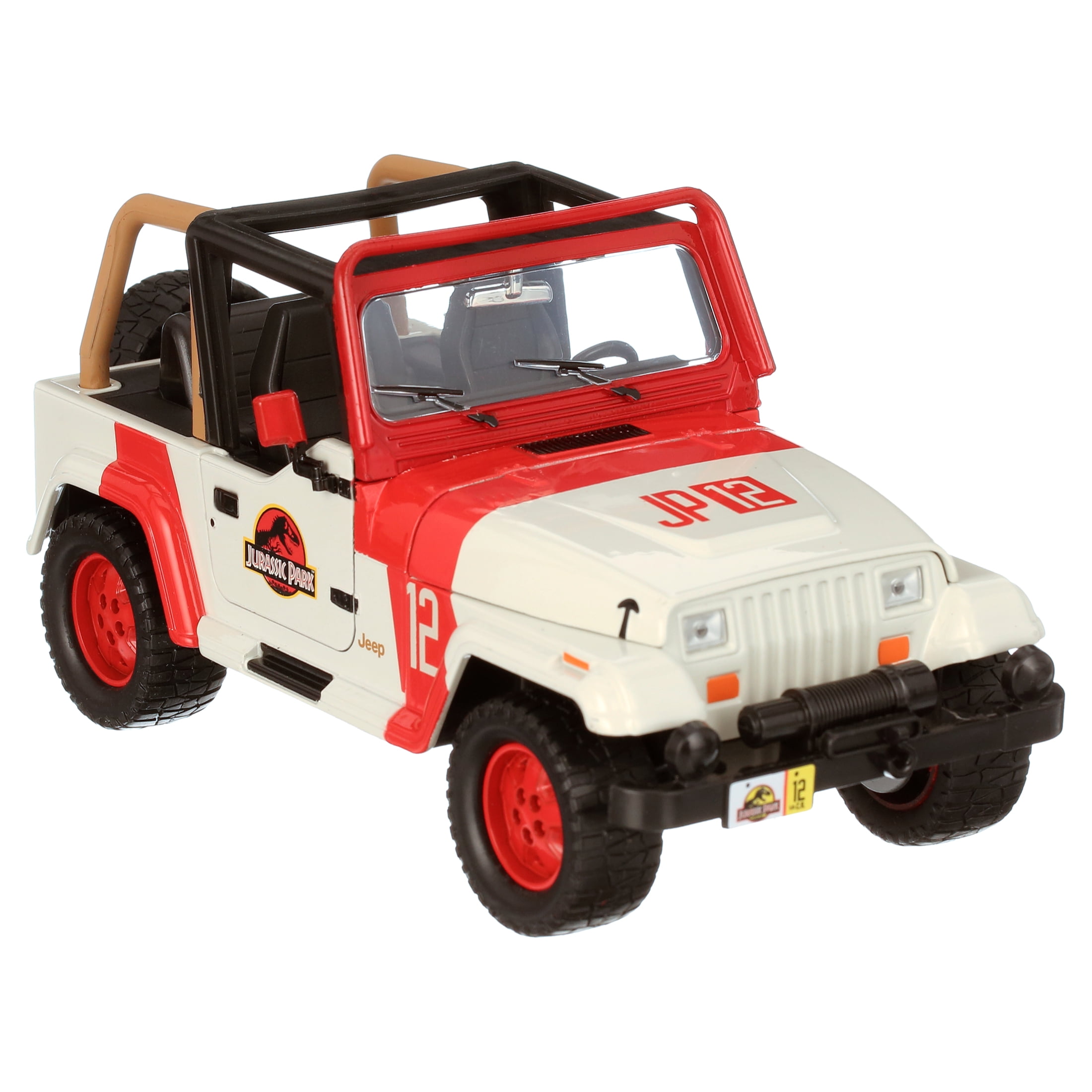 Jurassic World 1:24 Scale 1992 Jeep Wrangler Race Car Play Vehicle