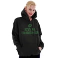 thumbnail image 4 of Funny St Patricks Kiss Me Not Irish Hoodie Sweatshirt Women Brisco Brands L, 4 of 5