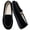 Black, variant on Knivor Plush Fuzzy Women's Slippers Cozy Warm Slip-On Winter House Slippers for Women Non Slip Rubber Sole Loafers Indoor Outdoor Moccasin Slippers Winter Daily Wear