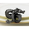 thumbnail image 5 of Fennco Styles Antique Dragon Metal Napkin Rings, Set of 4 - Traditional Napkin Holders for Home Decor, Dining Table, Banquets, Family Gathering and Special Occasions, 5 of 14