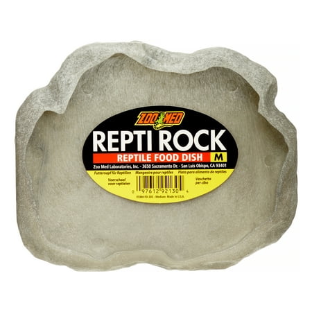 Zoo Med Repti Rock Food Dish, Medium, Assorted (Best Food To Feed Bearded Dragons)