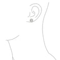 thumbnail image 3 of Bling Jewelry Womens Traditional Bridal CZ Halo Oval Stud Clip-On Earrings for Non-Pierced Ears, 3 of 6