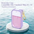 thumbnail image 3 of TEMOGU-Silicone Case with Bottles Hand Sanitizer Spray Kit,Protective Case with Keychain Compatible with Power Mist and Glow Mist 1.5 fl oz, Hand Sanitizer Spray Accessory (Purple), 3 of 4