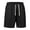 Black, variant on Men's Athletic Shorts Cotton Elastic Drawstring Belt Gym Shorts with Pockets Lightweight Comfort Summer Outdoor Hiking Workout Shorts S-2XL