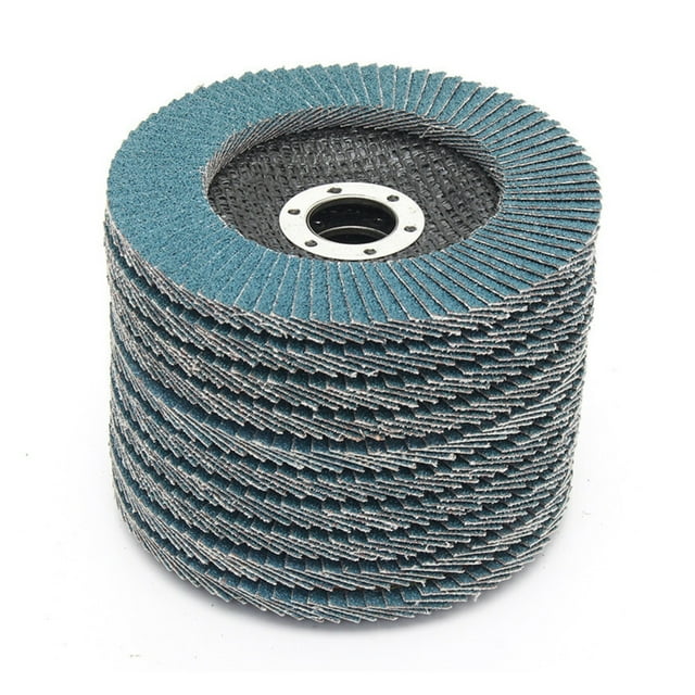 5pcs / 10pcs de la aleta de discos de 115 mm 4.5inch Discos de lijado 40/60/80/120/320 Grit muelas cuchillas for amoladora angular