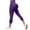 Z-Dark Purple125, variant on Womens Leggings Workout High Waist Solid Color Slim-Leg Tight Fitness Calf Length Yoga Pants Running Casual Sports Bottoms