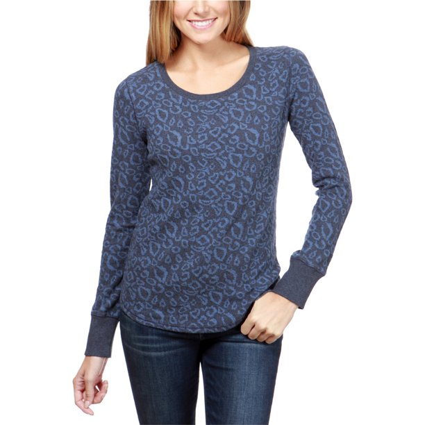 Lucky Brand Womens Animal Sudadera, Azul, X-Large Lucky Brand Camisa de entrenamiento