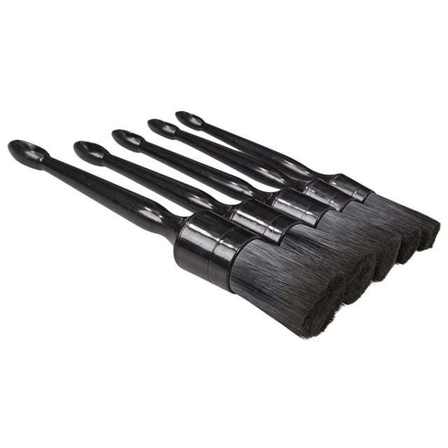 Brosses de Détail pour Voiture - Ensemble de 5 - Parfait pour Laver l'Intérieur