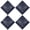 Navy-blue, variant on 4 Pack Red Paisley Bandanas, Multi-Purpose Handkerchiefs and Headbands for Men Women, Classic Vintage Style Accessories