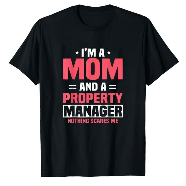 AALJY Gestionnaire de Propriété Maman Bâtiment Résident T-Shirt Super Fête des Mères