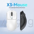 thumbnail image 3 of ATTACK SHARK X3 49g SUPERLIGHT Gaming Mouse, PixArt PAW3395 Sensor, BT/2.4G Wireless/Wired, 6 Adjustable DPI up to 26000, for Win10/11/Xbox/PS/Mac, 3 of 10