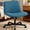Blue, variant on Criss Cross Chair with Wheels, Wide Cross Legged Office Chiar, Armless Vanity Chair Adjustable Swivel for Home Computer Task, Blue