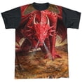 thumbnail image 1 of Anne Stokes Dragons Lair Unisex Adult Halloween Costume Sublimated T Shirt, 1 of 4