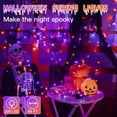 thumbnail image 2 of 66FT 200 LED Halloween Lights, Halloween Lights Outdoor with 8 Lighting Modes, Waterproof Halloween String Lights for Christmas Outdoor Party Yard Garden Decoration, 2 of 7