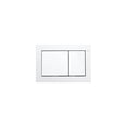 thumbnail image 1 of Toto YT800 No.WH Rectangle Push Plate- Dual Button, White, 1 of 1