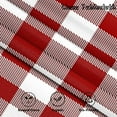 thumbnail image 7 of 60x84 Inch Checkered Farmhouse Linen Table Cloth Rectangle Buffalo Plaid Christmas Durable Tablecloth Striped Stain Resistant Table Cover for Dining Room Festival Party Table Decor, 7 of 7
