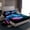 Purple Blue Teal, variant on Homewish Gradient Gamepads Twin Sheet Sets 3pcs for Kids Teens,Futuristic Cubes Plaid Twin Fitted Sheet Microfiber,Abstract Ombre Video Game Breathable Flat Sheet,Luxury Bedroom Decor