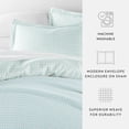 thumbnail image 6 of Duvet Cover Set - Ultra Soft & Breathable - Aqua Classic Essentials Starlight for King Size Bedding by Comfort Canopy, 6 of 15