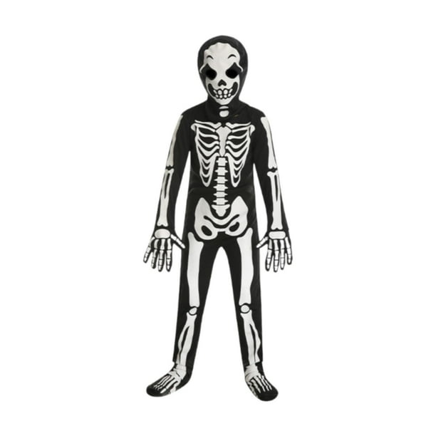 Disfraz de Halloween, ropa, traje, accesorios, decoración creativa, traje de esqueleto L