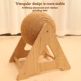 thumbnail image 4 of Interactive Cat Scratcher Toy with 360° Rotating Ball - Large Size Hemp Rope-Wrapped Climbing Frame for Nail Grinding, Durable Sisal Scratch Post, Self-Play Pet Entertainment, Stable Triangular, 4 of 5