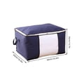 thumbnail image 4 of Advancent Bolsa de almacenamiento para ropa de cama, manta no tejida de gran capacidad, organizador Horizontal a prueba de humedad, bolsa con cierre de Almacenamiento y organización del hogar Gris Advancent HA066920-03, 4 of 6