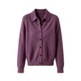 thumbnail image 4 of Tdoqot Womens Button Up Cardigan Sweaters- Collared Warm Casual Long Sleeve Fall Sweaters Tops Size 2XL, 4 of 5