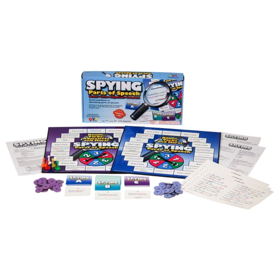 Learning Advantage Spying Parts of Speech Board Game