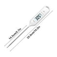 thumbnail image 3 of Digital Water & Oil Temperature Gauge Probe | Precision Food Thermometer | Wide Measuring Range -50℃~300℃ | Magnetic Back | Backlit LCD | Fast Accurate Read | 26x3.5cm | 1 Pc | White, 3 of 6