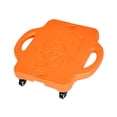 thumbnail image 2 of Tabla de piso,Tabla de suelo con asa para niños con ruedas,Patinete plano deportivo para niños Gimnasio infantil interior,Equipo de entrenamiento con balancín para patinete al aire Naranja, 2 of 8