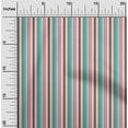 thumbnail image 1 of oneOone Cotton Poplin Fabric Multicolor Stripe Printed Fabric 1 Yard 42 Inch Wide, 1 of 3