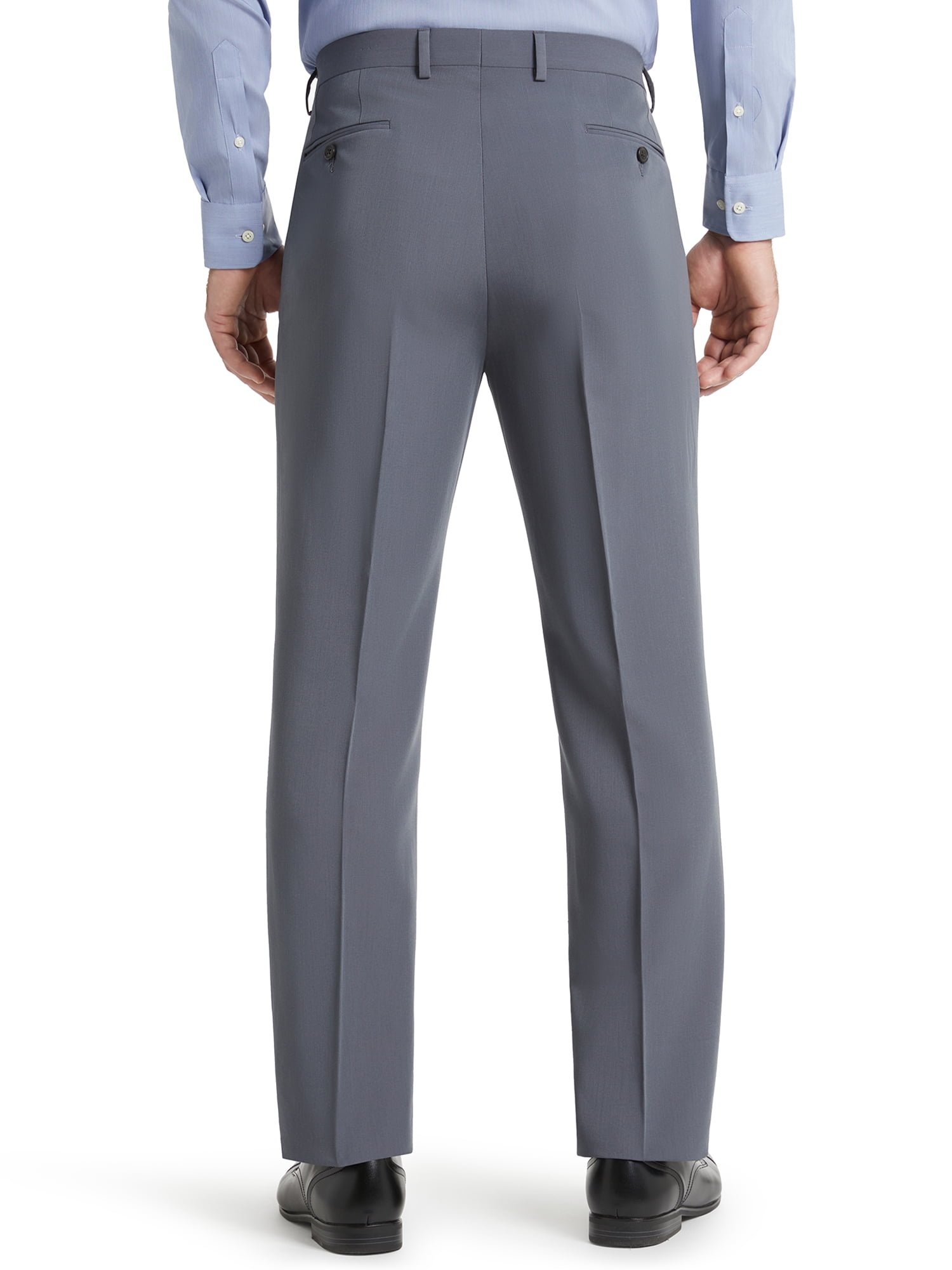 Chaps Flat Front Men's Solid Classic Fit Tailored Suit Separate Pant