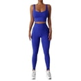 thumbnail image 2 of Ropa de yoga ajustada Heldig secado rápido transpirable Cloud Sense traje deportivo correr bolsillo fitness desnudo un solo hombro oblicuo, 2 of 2
