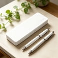 thumbnail image 4 of Pencil Box Large Capacity Plastic Pencil Case Boxes, Hard Pencil Case Crayon Box with Snap-tight Lid Plastic Pencil Boxes Pens Erasers Stationery Supplies Boxes for Home Office, 1Pc(White,7.6x2.5"), 4 of 7
