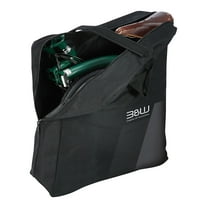 B&W International Foldon Soft Shell Bicycle Travel Case for Folding Bikes, Black