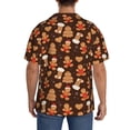 thumbnail image 3 of Fotbe Christmas Gingerbread Cookies Camisa Estampada de Manga Corta para Hombre, Casual de Verano, Estilo Playero, Sin Arrugas-XX-Large, 3 of 5