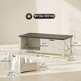 thumbnail image 3 of HOMCOM Table Basse Style Ferme avec Tiroir et Tablette de Rangement pour Salon, 3 of 10