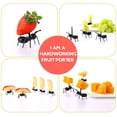 thumbnail image 2 of Casewin Ant Toothpicks Fruit Dessert Fork (24Pcs) – Reusable Ant Food Pick Animal Appetizer Forks for Snack Cake Dessert with Storage Box for Kitchen Baby Shower Wedding Birthday Party, 2 of 6