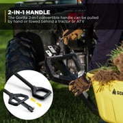 Gorilla Carts 8 Cu Ft Steel Dump Cart with Quick-Release - 1200 lb Capacity - Yellow