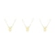 thumbnail image 1 of Collar del zodiaco Tauro oro Jumpingount Ins con cadena de joyería colgante antioxidante, 1 of 6