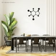 thumbnail image 3 of Caffeine Molecule Metal Wall Art | Large Molecule Decoration for Home, Dorm, or Office | Nerd Art, Science Art, Biology Chemistry Art Wall Sign | Indoor Outdoor Made in USA, 3 of 6